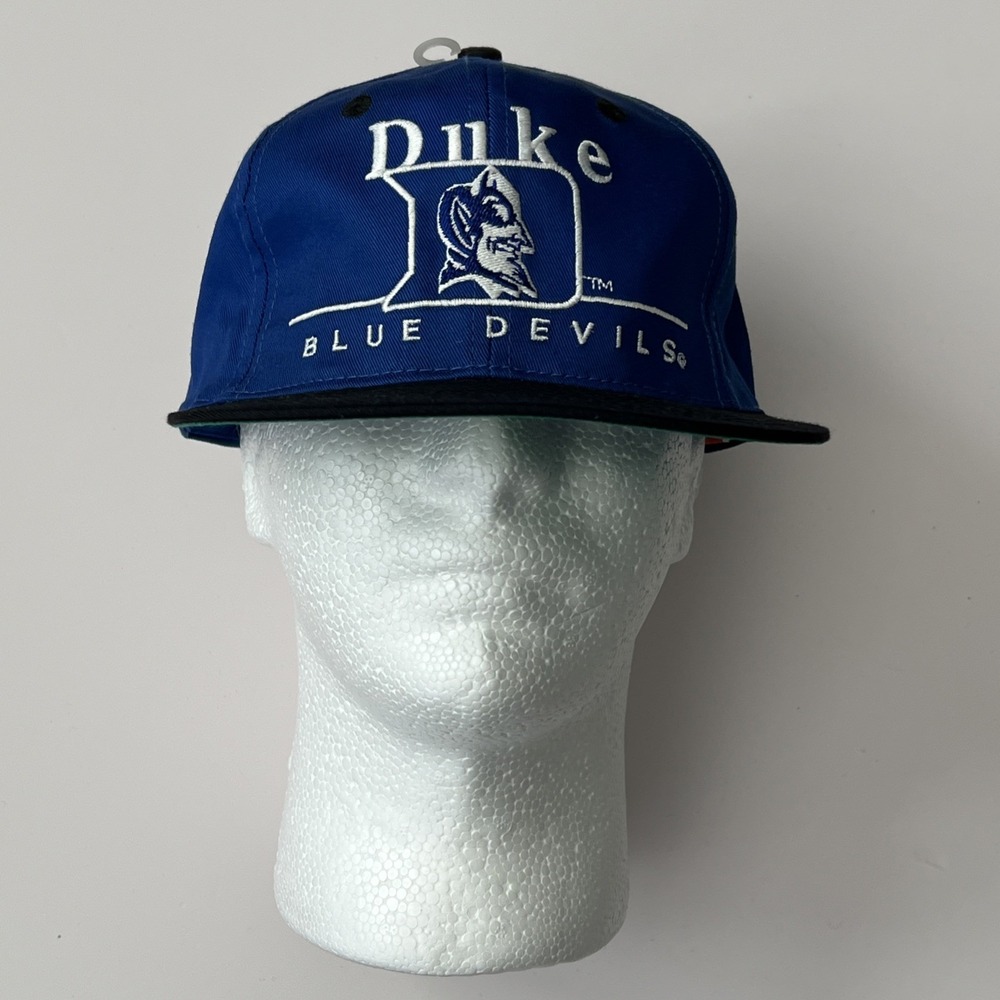 Vintage 90's Y2K Duke Blue Devils Twin Enterprise Snapback Cap Hat NWT NCAA
